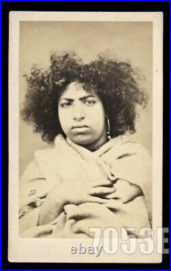 Rare Morocco Girl 1860s CDV Photo By Chouffly Ethnic Africa