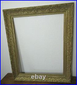 Rare Old Real Antique Wood Picture Frame 2.5, For 16x20 Ornate Baroque, Gold Leaf