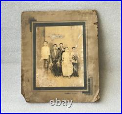 Rare Old Vintage Black & White Photo Photograph An Indian South Family