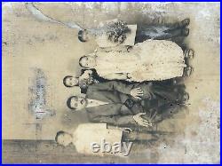 Rare Old Vintage Black & White Photo Photograph An Indian South Family