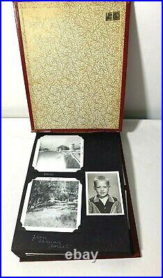 Rare Vtg Photo Album Antique Europe / NY 100 Pic Car, Wild Animal, Ship, Family