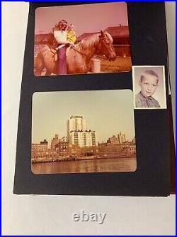 Rare Vtg Photo Album Antique Europe / NY 100 Pic Car, Wild Animal, Ship, Family