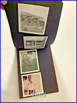 Rare Vtg Photo Album Antique Europe / NY 100 Pic Car, Wild Animal, Ship, Family