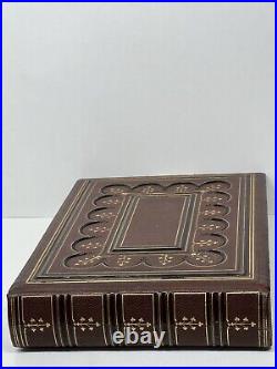 Rare antique Victorian burgundy leather HUGE photo album never used SO RARE