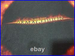 Rare vintage 90s ARMAGEDDON movie promo t shirt touchstone picture