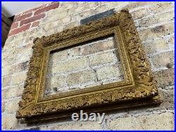 Rococo / Baroque Gold Gilt & Gesso Antique Picture Frame, Chunky, Medium Large