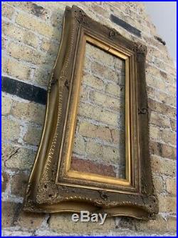 Rococo / Baroque Gold Gilt & Gesso Detail Wooden Picture Frame, Chunky, Large
