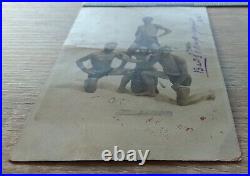 Shirtless Men Trunks Jock Antique card Beefcake Muscle Guys Vtg Photo 1936