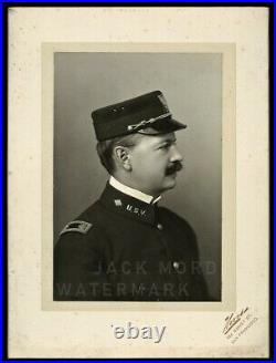 Signed Photo US Army Colonel GW Fishback Harvard Grad, Killed in Train Wreck
