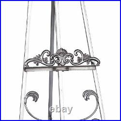 Silver Shabby chic Easel Mirror ART DISPLAY PICTURE WEDDING MENU STAND Large