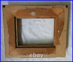 Sm Vintage Fit 7 X 9 Gold Gilt Picture Frame Wood Gesso Ornate Fine Art Country