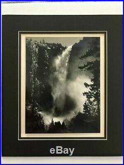 Special Edition Ansel Adams Photo Of Yosinite Bridel Veil Falls