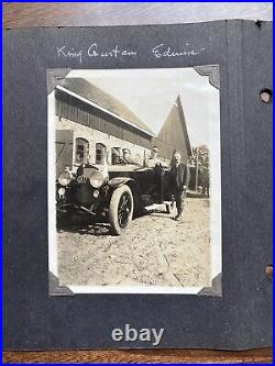 Sweden King Gustav V in Royal Car Candid Snapshot Antique Vintage Photo