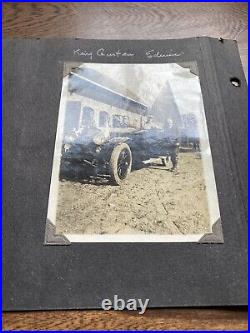 Sweden King Gustav V in Royal Car Candid Snapshot Antique Vintage Photo