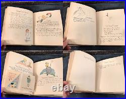 THE MOST AMAZING VTG Antique 1932-1942 Baby Book/photo Album COMPLETE WithPhotos