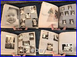 THE MOST AMAZING VTG Antique 1932-1942 Baby Book/photo Album COMPLETE WithPhotos