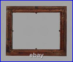 TRAMP ART PICTURE FRAME 19th century (# 14025)