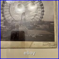 The Ferris Wheel 1893 Photograph C. E. Waterman Ce Antique Vintage Framed Rare