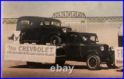 VINTAGE 1930s CHEVROLET COUPE TRAILER ADVERTISING CAMPAIGN PHOTOGRAPH