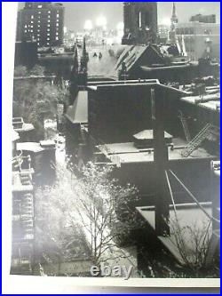 VINTAGE ORIGINAL L. WHITNEY STANDISH PHOTOGRAPH of NEW ENGLAND CHURCH IN CITY