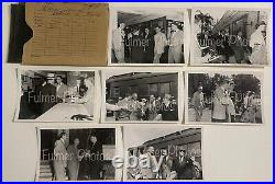 VTG 1950s Philadelphia Phillies BASEBALL Train Arrival B&W PRESS PHOTOS w COA