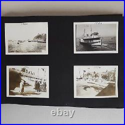 VTG Black & White Photographs Album Collection + Postcards 1936 Travelog Wyoming