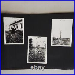 VTG Black & White Photographs Album Collection + Postcards 1936 Travelog Wyoming