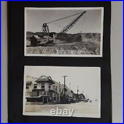 VTG Black & White Photographs Album Collection + Postcards 1936 Travelog Wyoming