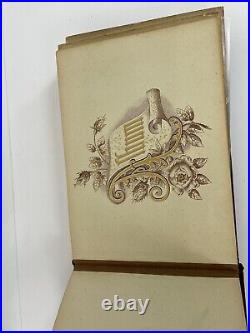 VTG Photo Album With Some Pictures 1800's. Victorian Antique Found As Is