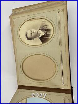 VTG Photo Album With Some Pictures 1800's. Victorian Antique Found As Is