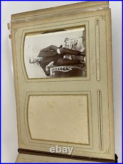 VTG Photo Album With Some Pictures 1800's. Victorian Antique Found As Is