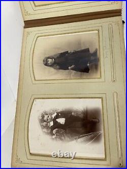 VTG Photo Album With Some Pictures 1800's. Victorian Antique Found As Is