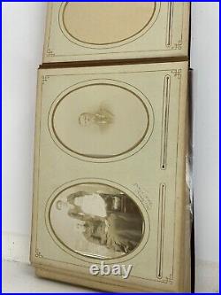 VTG Photo Album With Some Pictures 1800's. Victorian Antique Found As Is