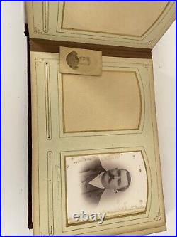 VTG Photo Album With Some Pictures 1800's. Victorian Antique Found As Is