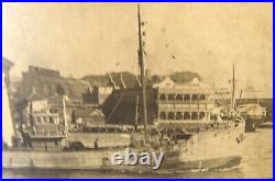 Very Rare Vintage/Antique Mounted Photo Sydney Harbour Bridge South Abutment