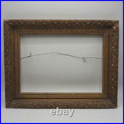 Vintage 14x18 Painted Gold Wood Picture Frame