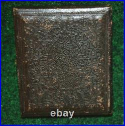 Vintage 1855 Daguerreotype Antique Photo Original Leather Velvet Case