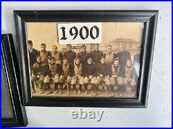 Vintage 1900 Football Group Photo Team Antique Good Condition With Coaches