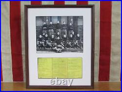 Vintage 1912 Steelton HS Football Team Photograph Antique Steelton, PA. Framed