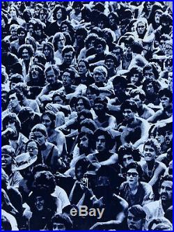 Vintage 1960s 70s Woodstock Photo Print Denim Cape Baron Wolman By Lassie Hippie