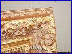 Vintage 24H French Provincial Ornate Gold Picture Frame