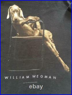 Vintage 90s William Wegman Lolita Weimaraner Photo T Shirt Large Size