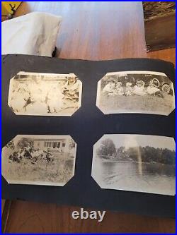 Vintage Antique Black & White Over 140 Press Photos Album