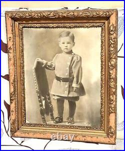 Vintage Antique Child Russian Army Military Coat Uniform Large Image Photograph