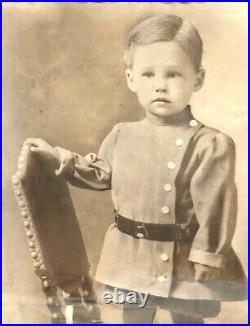 Vintage Antique Child Russian Army Military Coat Uniform Large Image Photograph