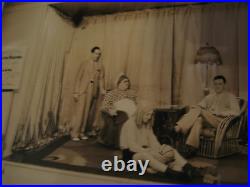 Vintage Antique Early 20th Century Photograph of TV or Commercial Set