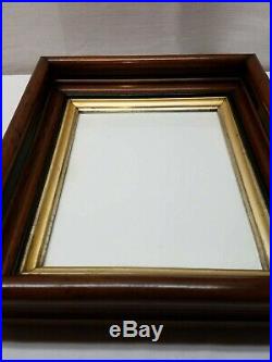 Vintage Antique Gold Gilt Deep Picture Painting Frame Eastlake Shadow Box Walnut
