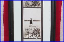Vintage Antique Photographs Couple in Victorian Swimsuits Shore Conewago York, PA