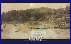 Vintage Antique Photographs Couple in Victorian Swimsuits Shore Conewago York, PA