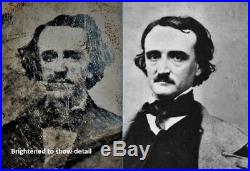 Vintage Antique Tintype Photo Macabre Poem Poetry Story Writer Edgar Allan Poe